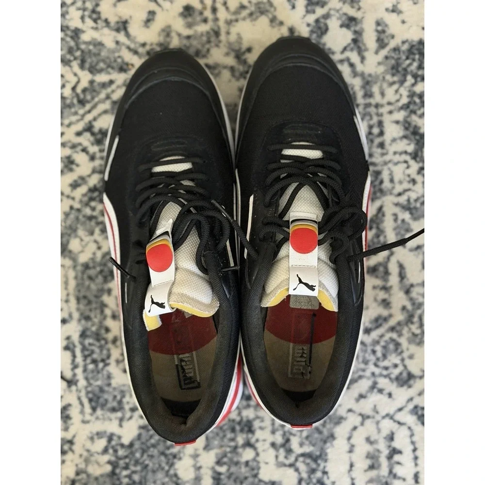 Puma City Rider BLK/RED/WHITE Style #382554-01 Men's Size 11 Shoes